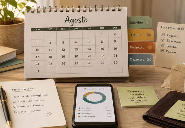 Como organizar as finanças em agosto: plano de 5 meses para chegar ao fim do ano com as contas em dia 