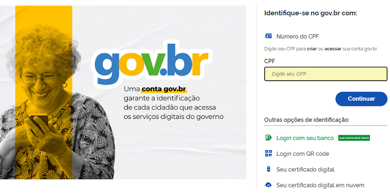 Home do site gov.br